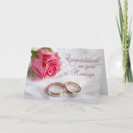 Herzlichen Glückwunsch Hochzeit Karte