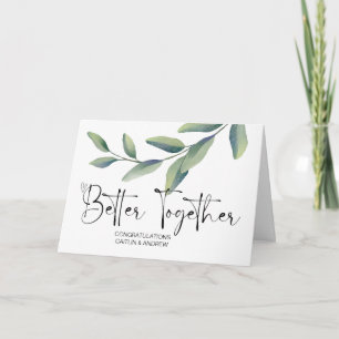 Herzlichen Glückwunsch Hochzeit New Weds Braut und Karte