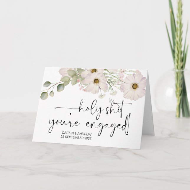 Herzlichen Glückwunsch Hochzeit Verlobung Braut un Karte (Vorderseite)