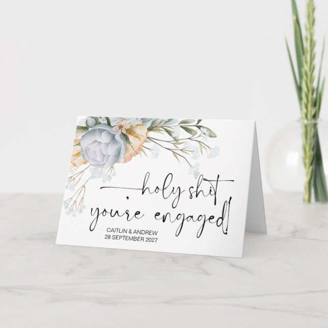 Herzlichen Glückwunsch Hochzeit Verlobung Braut un Karte (Vorderseite)