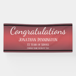 Herzlichen Glückwunsch Jahre des Dienstes Banner