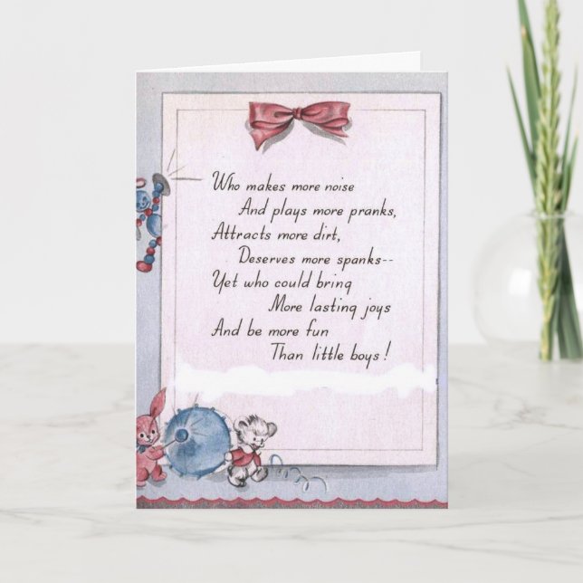 Herzlichen Glückwunsch! Karte (Vorderseite)