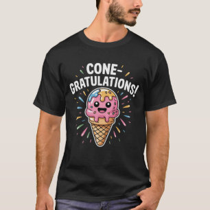 Herzlichen Glückwunsch! Kawaii Ice Cream Cone T-Shirt