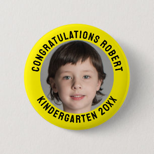 Herzlichen Glückwunsch Kindergarten Graduate Foto Button