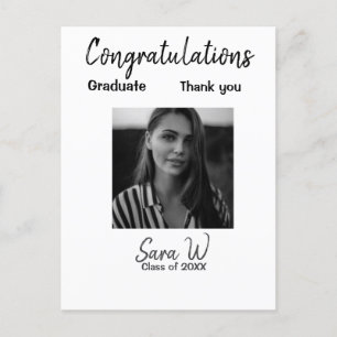 Herzlichen Glückwunsch Klasse von Jahr Name Schule Postkarte