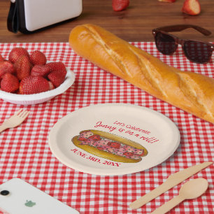 Herzlichen Glückwunsch Maine Sandwich zu einem Hum Pappteller