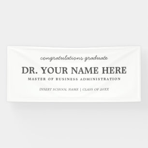 Herzlichen Glückwunsch Master of Business Administ Banner