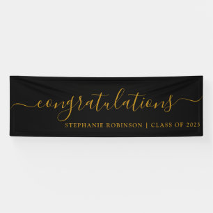 Herzlichen Glückwunsch Modern Gold Benutzerdefinie Banner