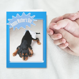 Herzlichen Glückwunsch Mutter Tag für Junge Mutter Karte