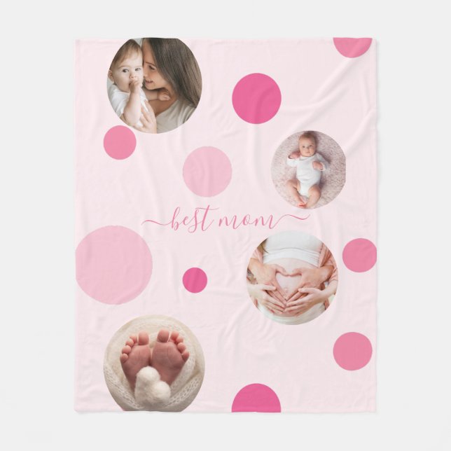 Herzlichen Glückwunsch Muttertag zum Foto der best Fleecedecke (Vorderseite)