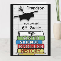 Herzlichen Glückwunsch nach 6. Klasse, Bücher groß