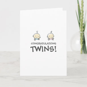 Herzlichen Glückwunsch! Neue Baby TWINS Card Karte