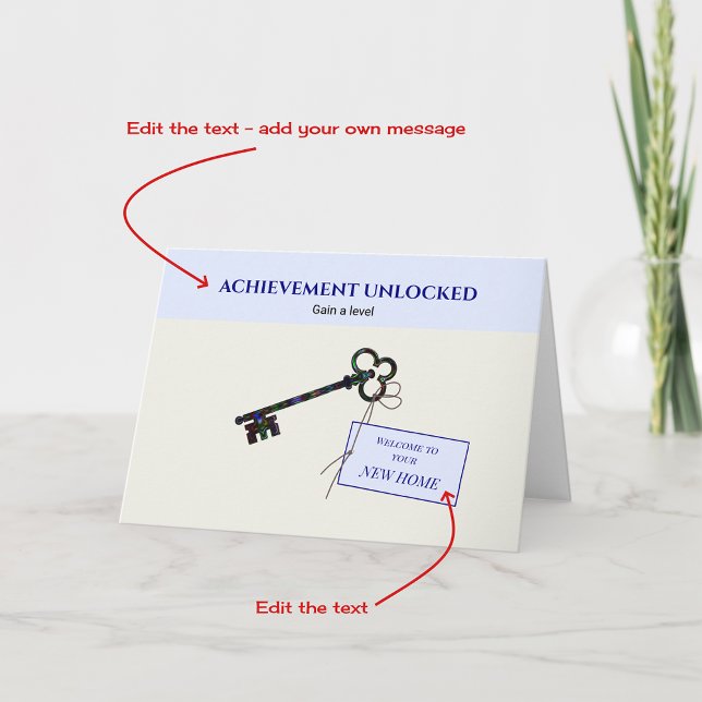 Herzlichen Glückwunsch Neue Zuhause für Gamer-bear Karte (Von Creator hochgeladen)