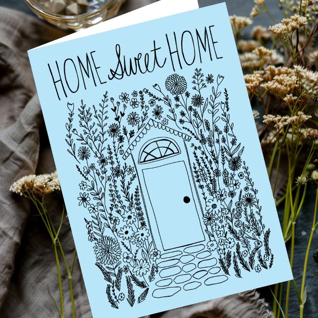 Herzlichen Glückwunsch Neue Zuhause Garden Door Cu Karte (Congratulations New Home Garden Door Custom Card
)