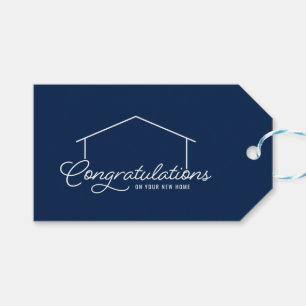 Herzlichen Glückwunsch Neue Zuhause Silhouette Edi Geschenkanhänger