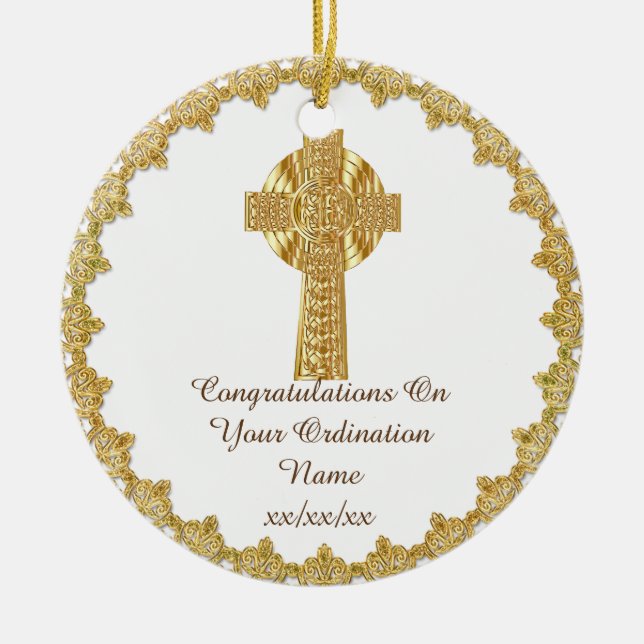 Herzlichen Glückwunsch Neuem Ordainment Geschenk Keramikornament (Vorne)