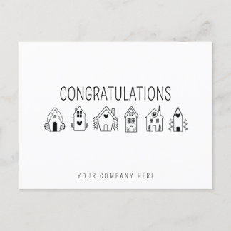 Herzlichen Glückwunsch Neuer Hausbesitzer Real Anw Postkarte