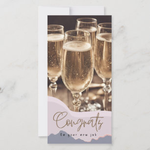 Herzlichen Glückwunsch Neuer Job Moderne elegante Karte