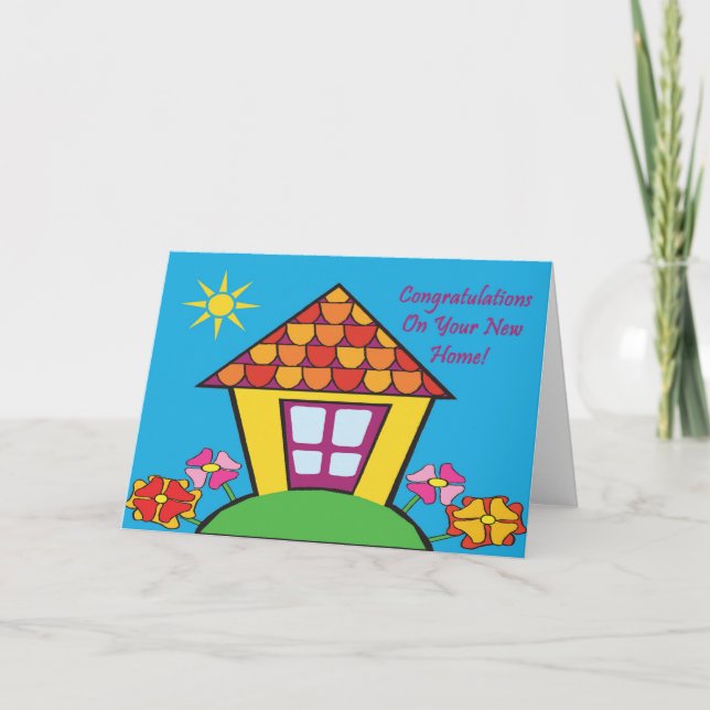 Herzlichen Glückwunsch New Zuhause Karte (Vorderseite)