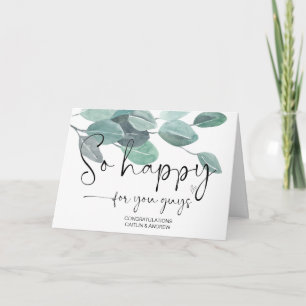 Herzlichen Glückwunsch Niedlich Hochzeit Verlobung Karte