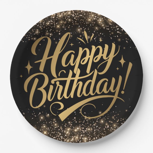 Herzlichen Glückwunsch Pappteller (Vorderseite)