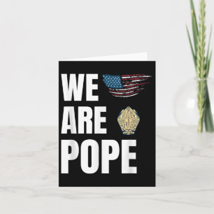 Herzlichen Glückwunsch Papst Leo Xiv. Wir feiern Karte