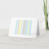 Herzlichen Glückwunsch Pastel Colors Strip Grußkar