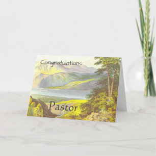 Herzlichen Glückwunsch Pastor Karte