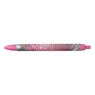 Herzlichen Glückwunsch Peacock Pink Abschluss Pen Kugelschreiber