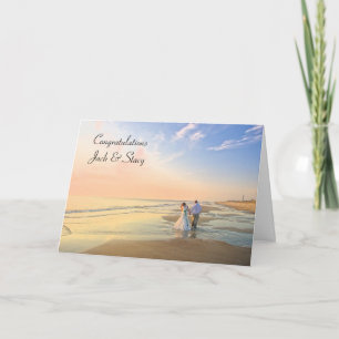 Herzlichen Glückwunsch Personalisierte Hochzeitska Karte