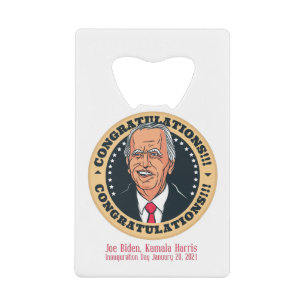 herzlichen Glückwunsch Präsident Joe Biden Geldbeutel Flaschenöffner