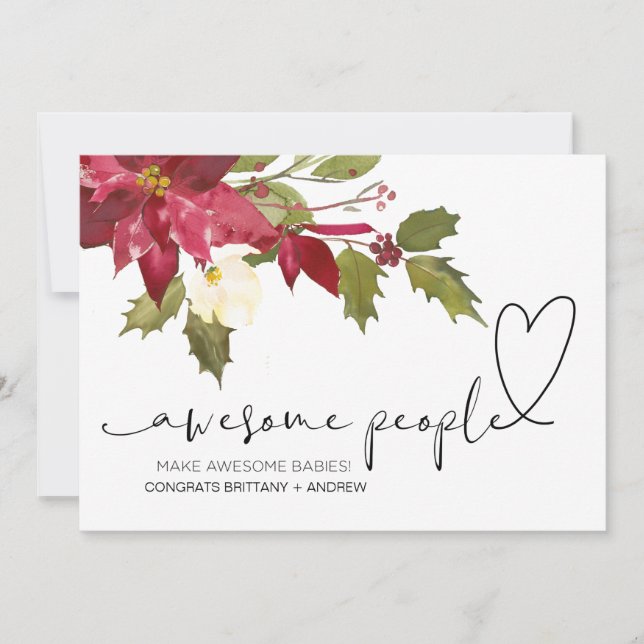 Herzlichen Glückwunsch Predicancy Glückwunschs Wei Karte (Vorderseite)