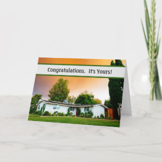 Herzlichen Glückwunsch Realtor, Mortgage Co. Karte