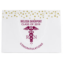Herzlichen Glückwunsch RN Nurse Graduate Red Caduc