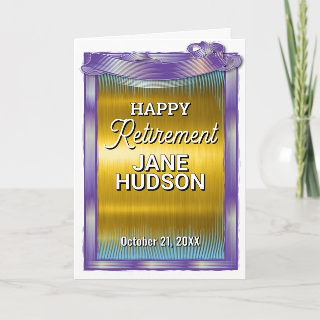 Herzlichen Glückwunsch Ruhestand Ankündigung (Vorderseite)