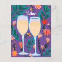 Herzlichen Glückwunsch Sekt Champagner Floral Pros