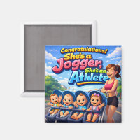 Herzlichen Glückwunsch, sie ist eine Joggerin Athl