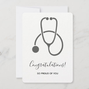 Herzlichen Glückwunsch Stilvolle Graue Steth Grad  Einladung