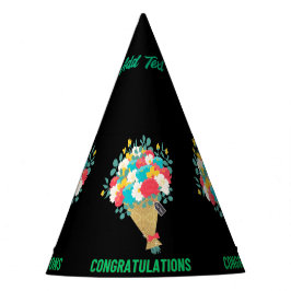 Herzlichen Glückwunsch Text Blume Image Handschuhe Partyhütchen