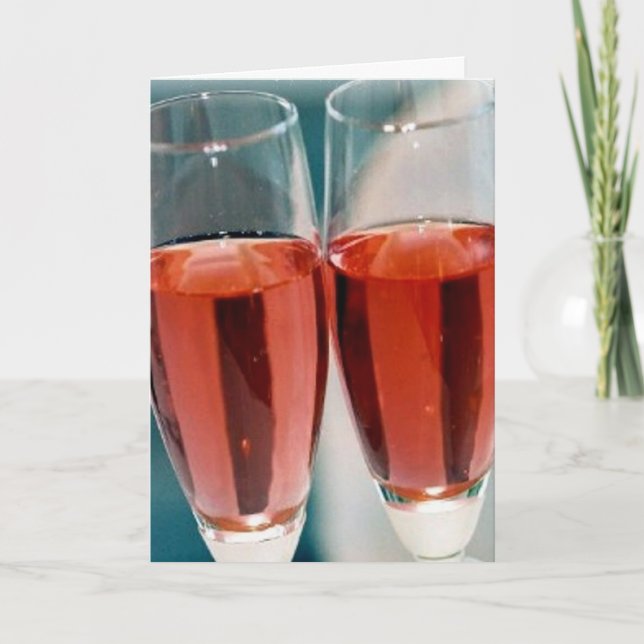 Herzlichen Glückwunsch Toast Karte (Vorderseite)