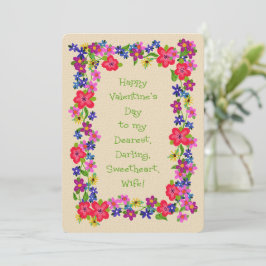 Herzlichen Glückwunsch Valentinstag an meine Blume