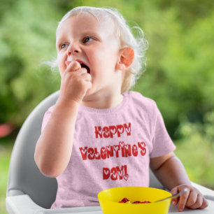 Herzlichen Glückwunsch Valentinstag Baby T-shirt
