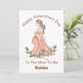 Herzlichen Glückwunsch Valentinstag bis zur Mama Feiertagskarte