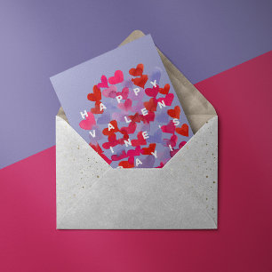 Herzlichen Glückwunsch Valentinstag Feiertagskarte