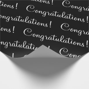 Herzlichen Glückwunsch Weiße Schrift Hochzeit Absc Geschenkpapier