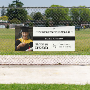 Herzlichen Glückwunsch White and Dark Monogram Banner