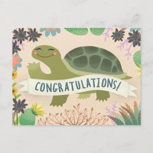 Herzlichen Glückwunsch Wüste Tortoise Postkarte