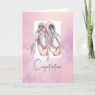 Herzlichen Glückwunsch zu Ballet Performance Water Karte