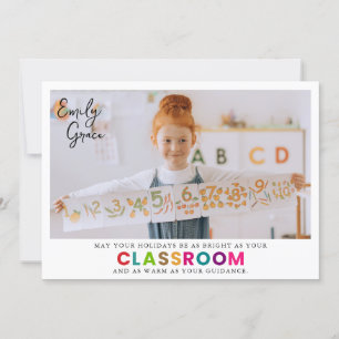 Herzlichen Glückwunsch zu den besten Lehrern aller Feiertagskarte