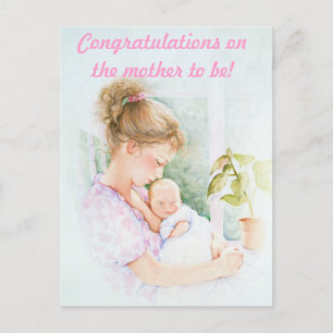 Herzlichen Glückwunsch zu der Mutter zu sein Postkarte